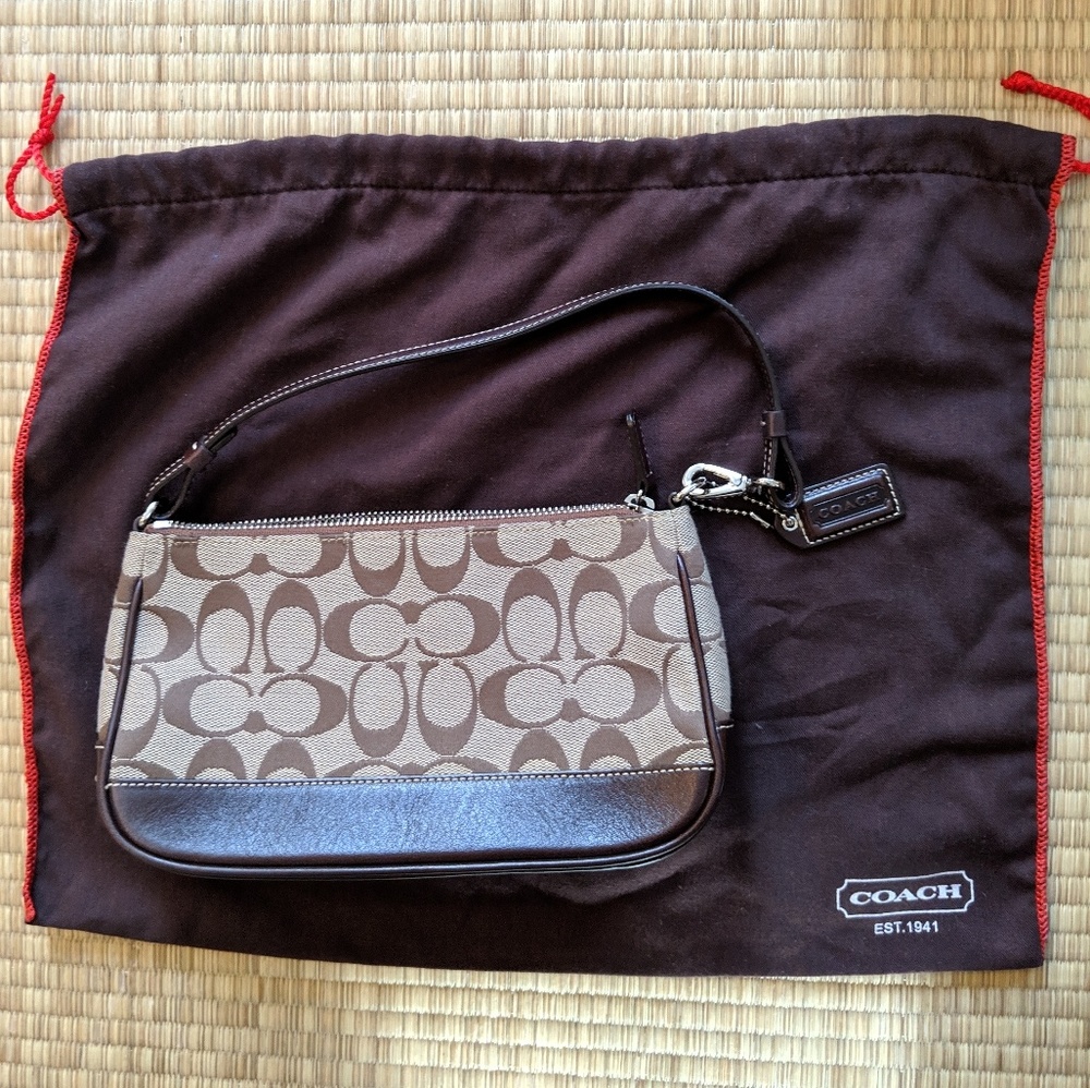 Coach monogram mini handbag